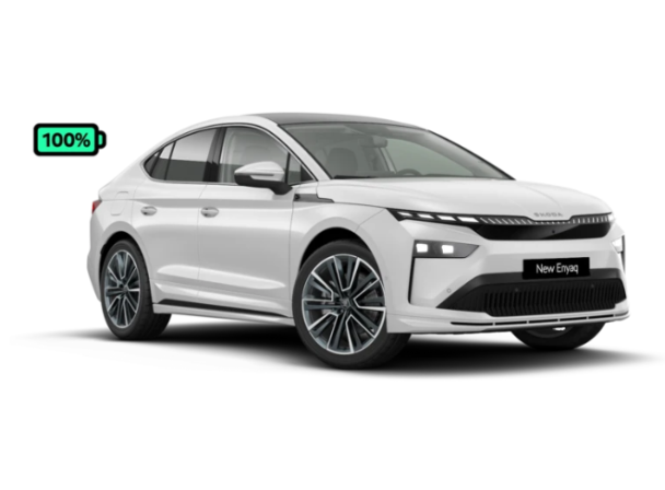 Verellen Geel Skoda Enyaq Coupé wit