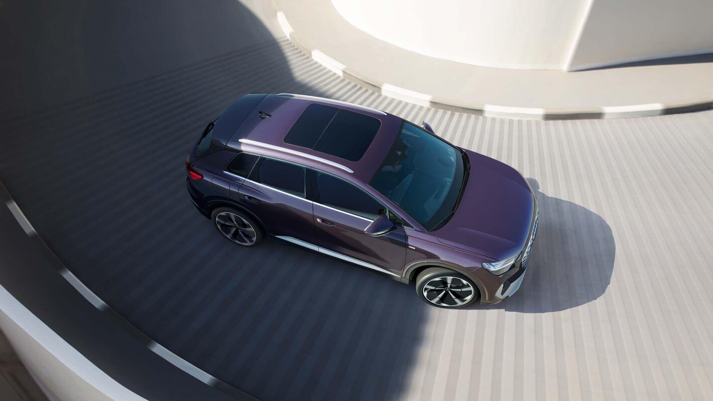 Audi Q4 e-tron exterieur paars