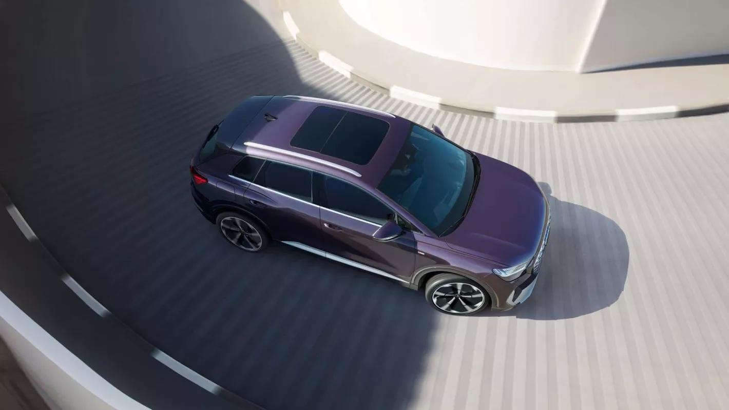 Audi Q4 e-tron exterieur paars  