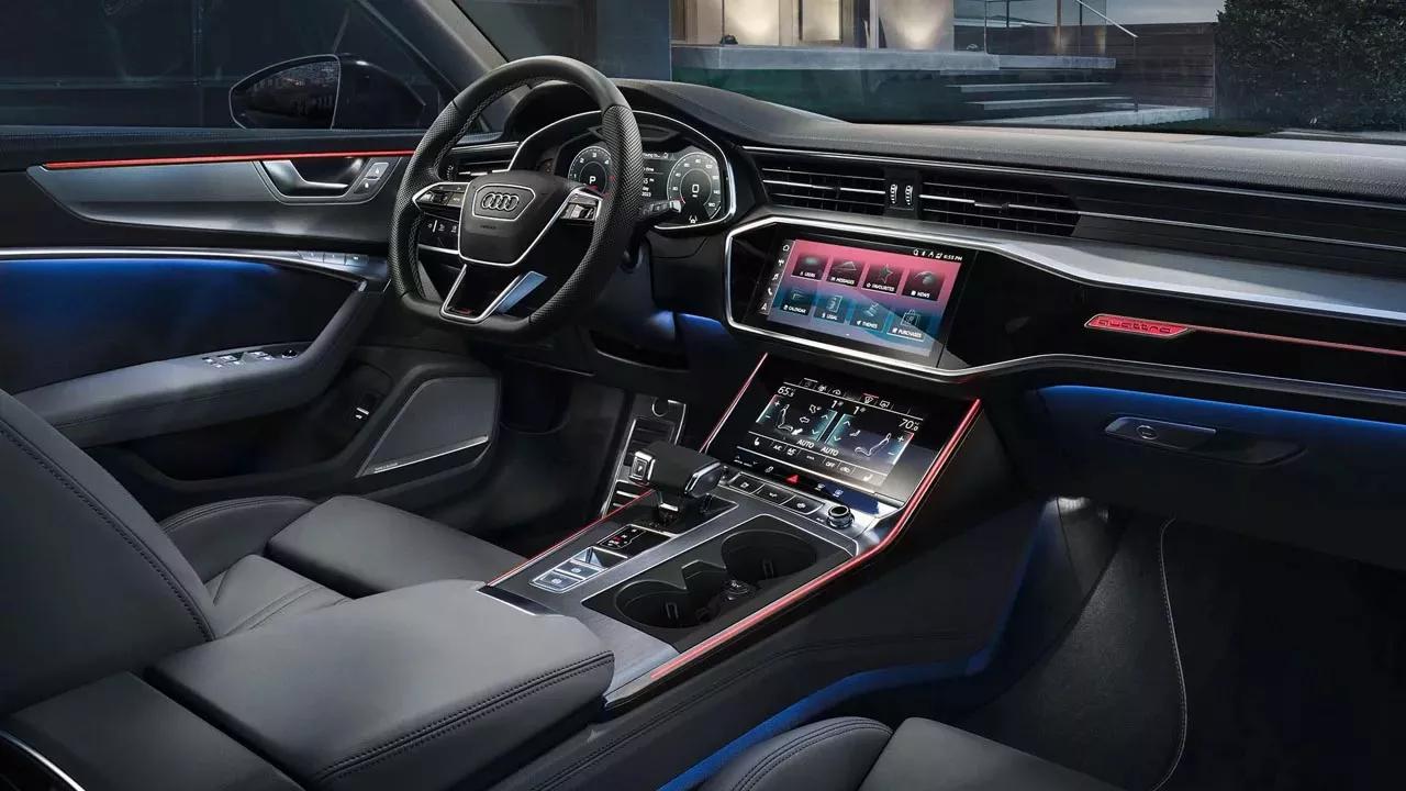 Audi A5 Sportback interieur met zwarte bekleding