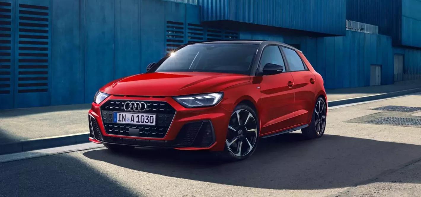 Audi A1 sportback rood exterieur voorkant