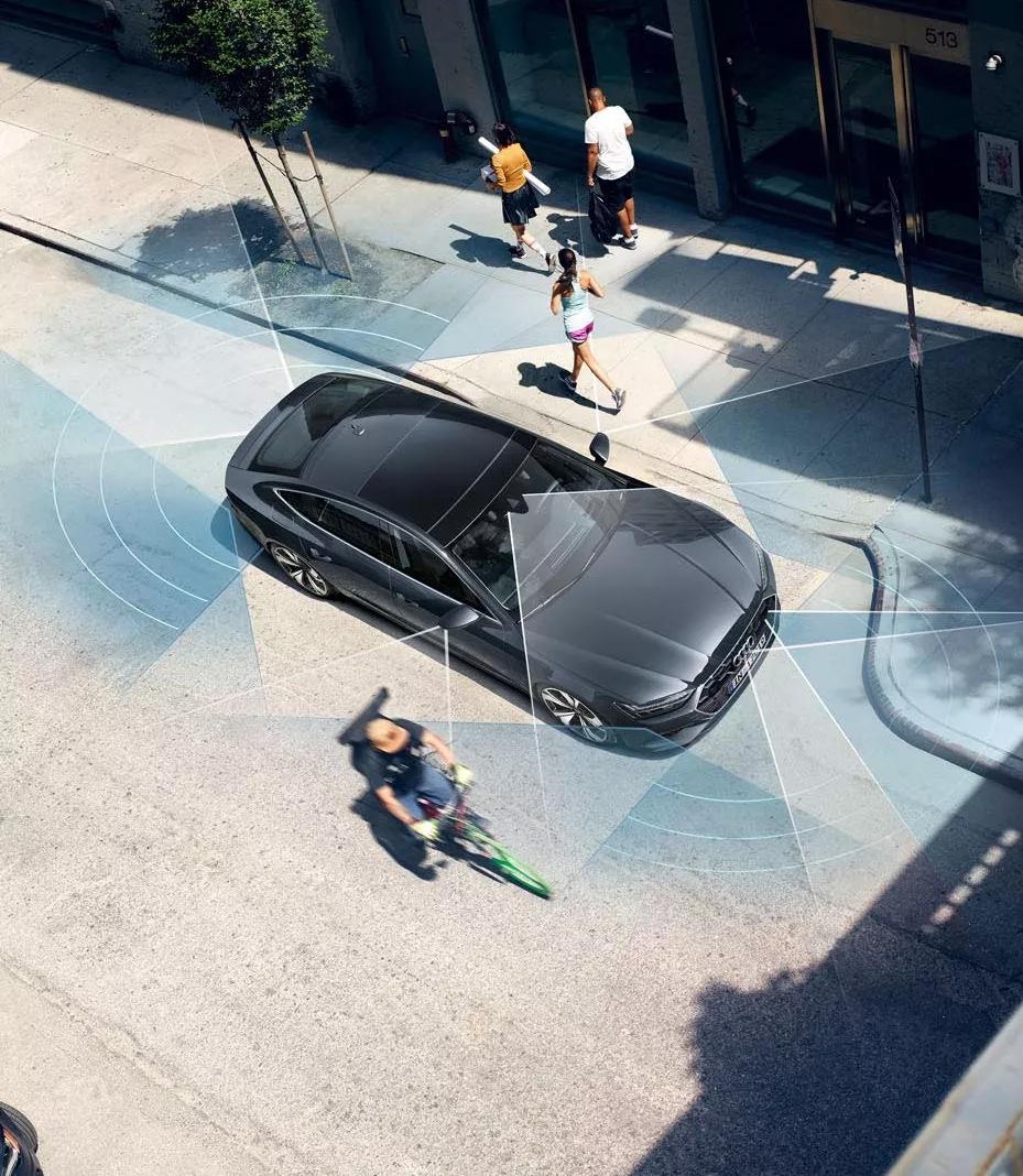 Audi a7 sportback rijhulpsysteem zwart