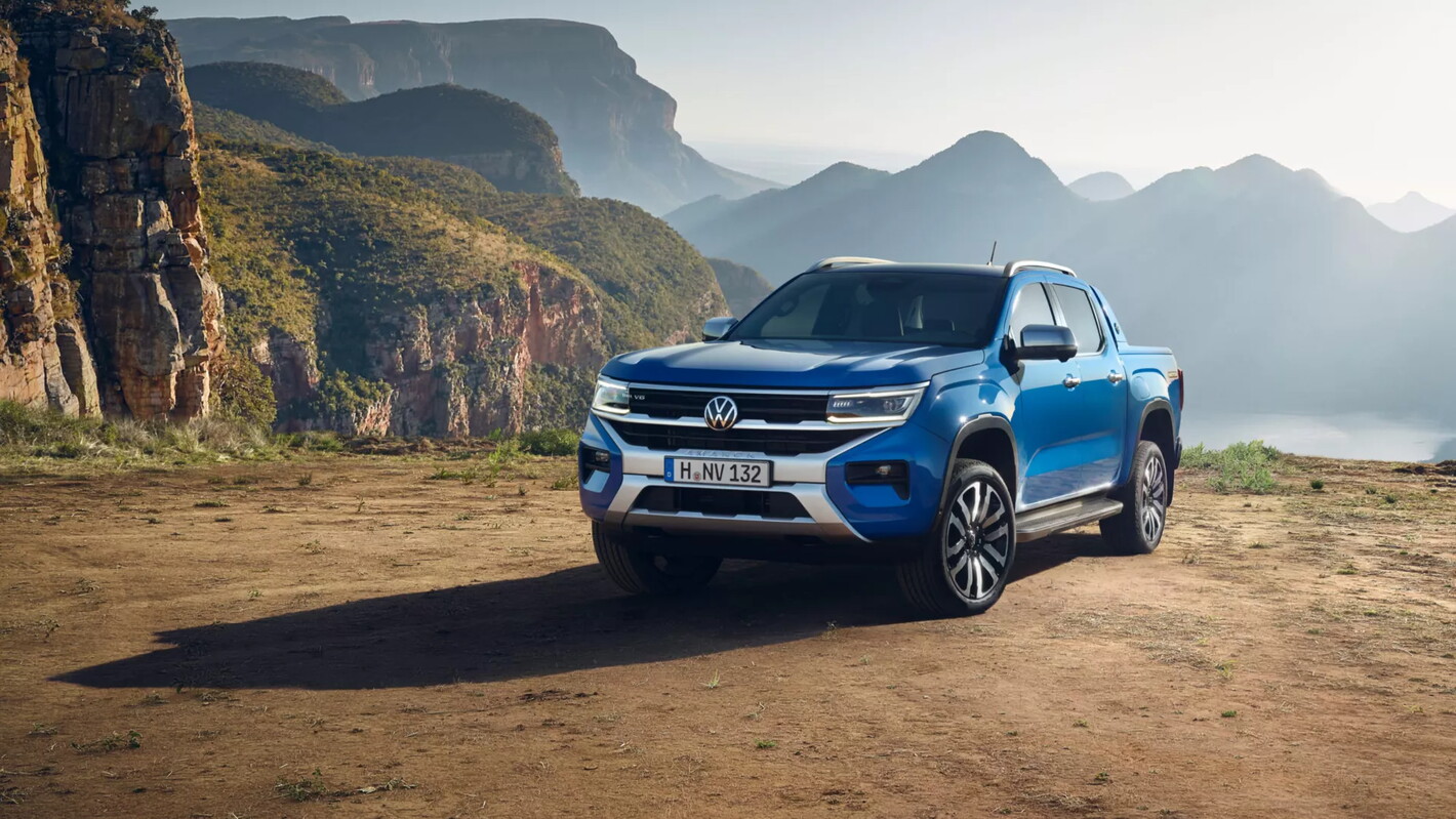Volkswagen Amarok in het blauw