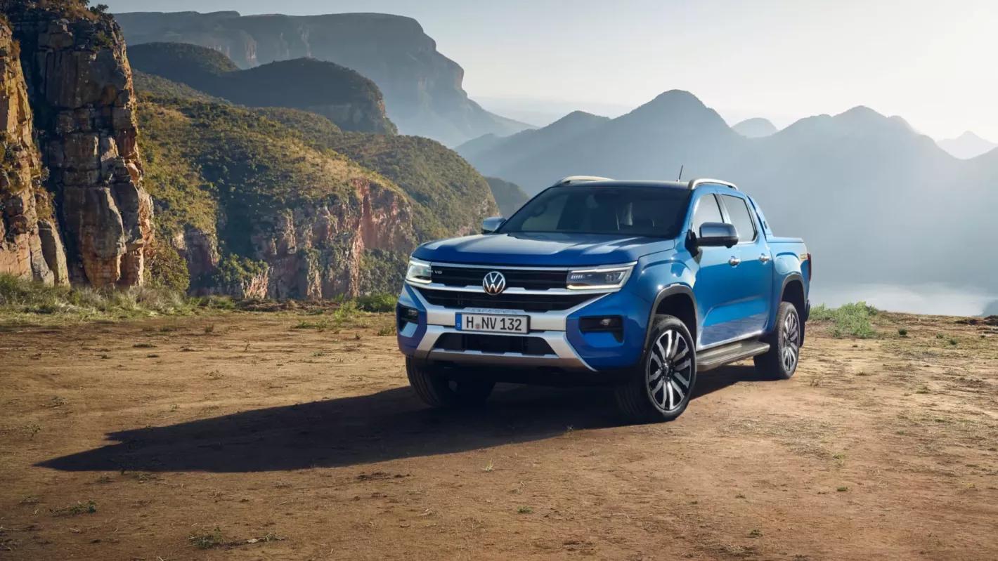 Volkswagen Amarok in het blauw