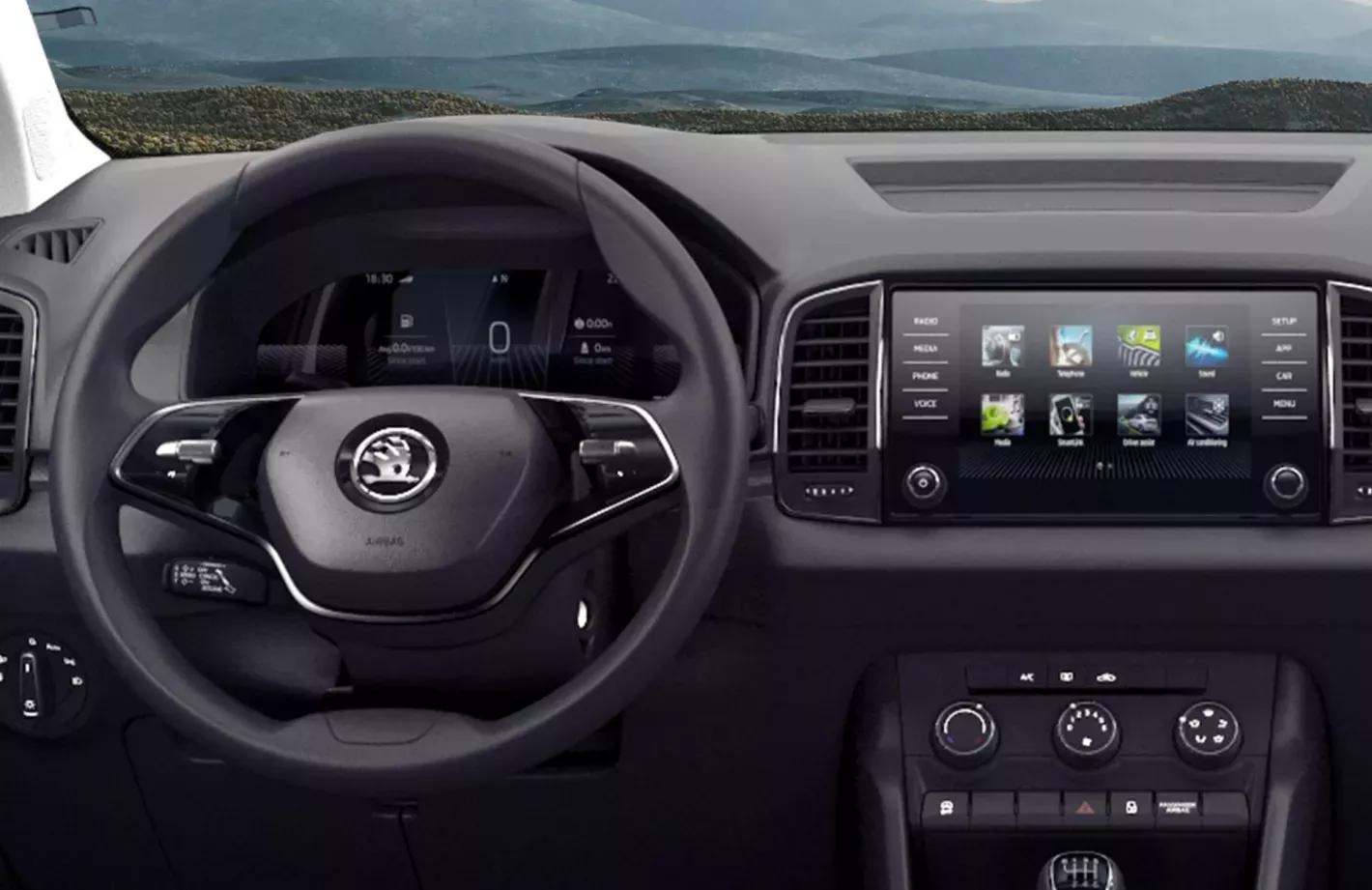 Skoda Karoq interieur infotainment