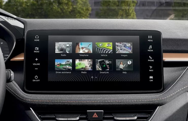 Skoda Fabia interieur met infotainment