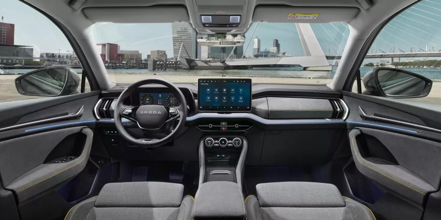 Skoda Kodiaq iV interieur met infotainment