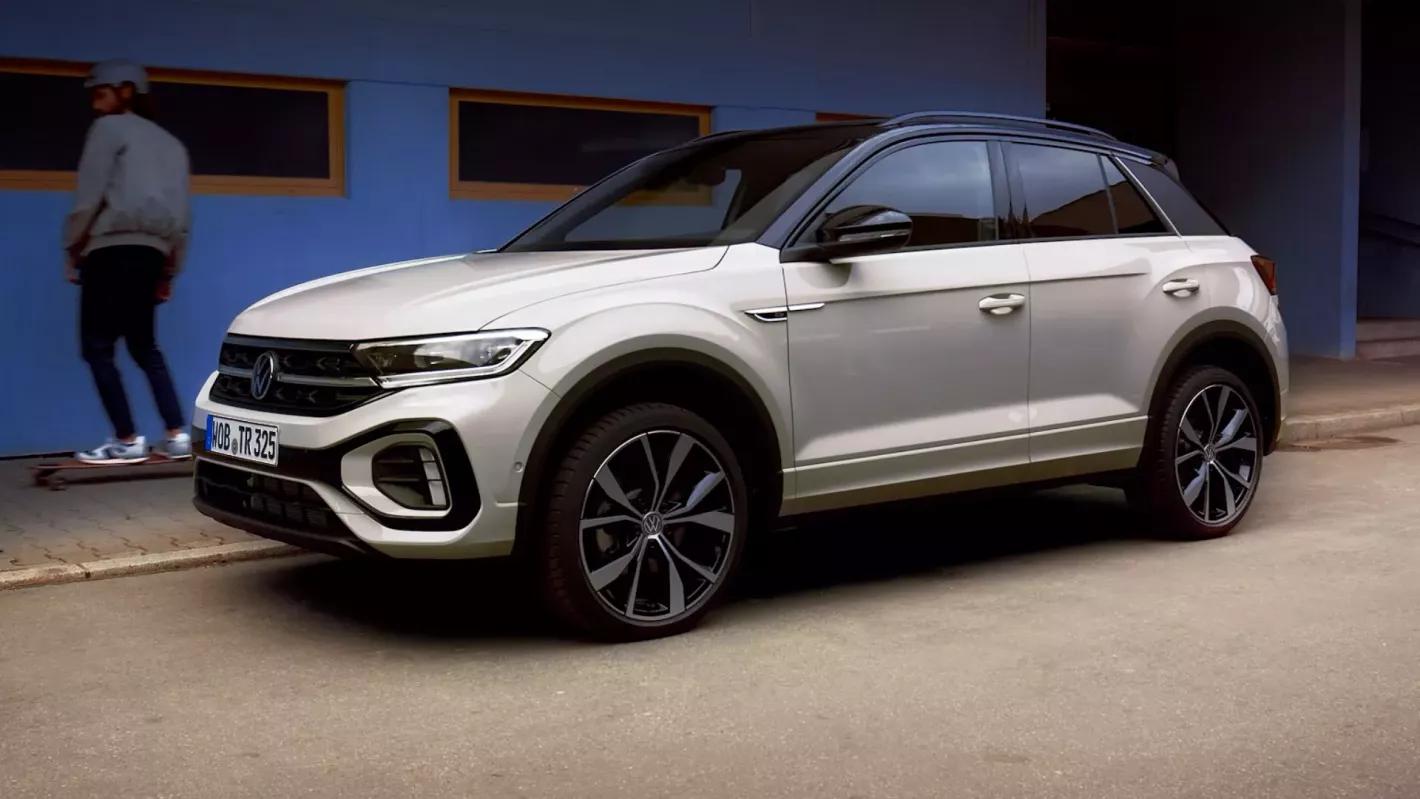 Grijze Volkswagen T-Roc