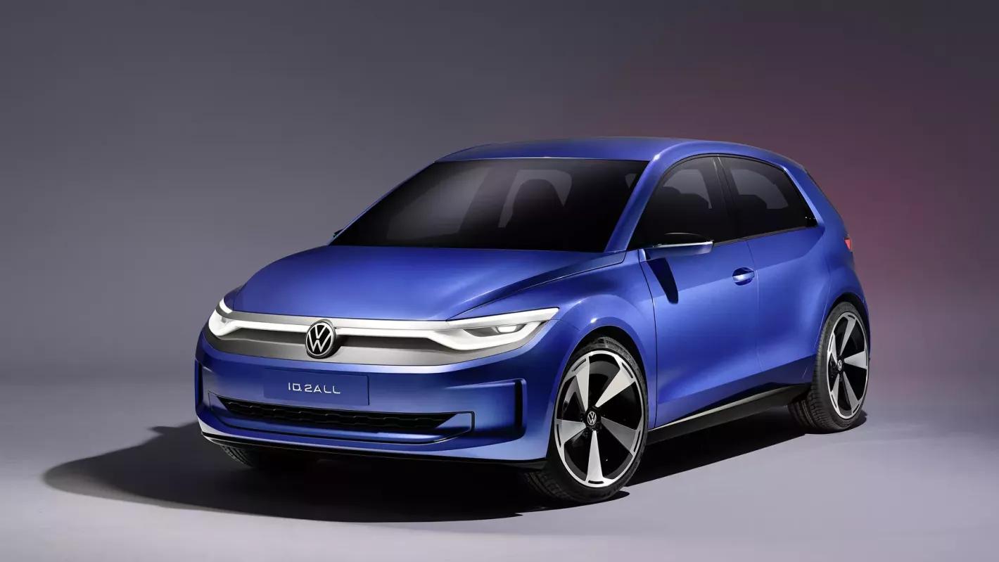Blauwe Volkswagen ID. 2all