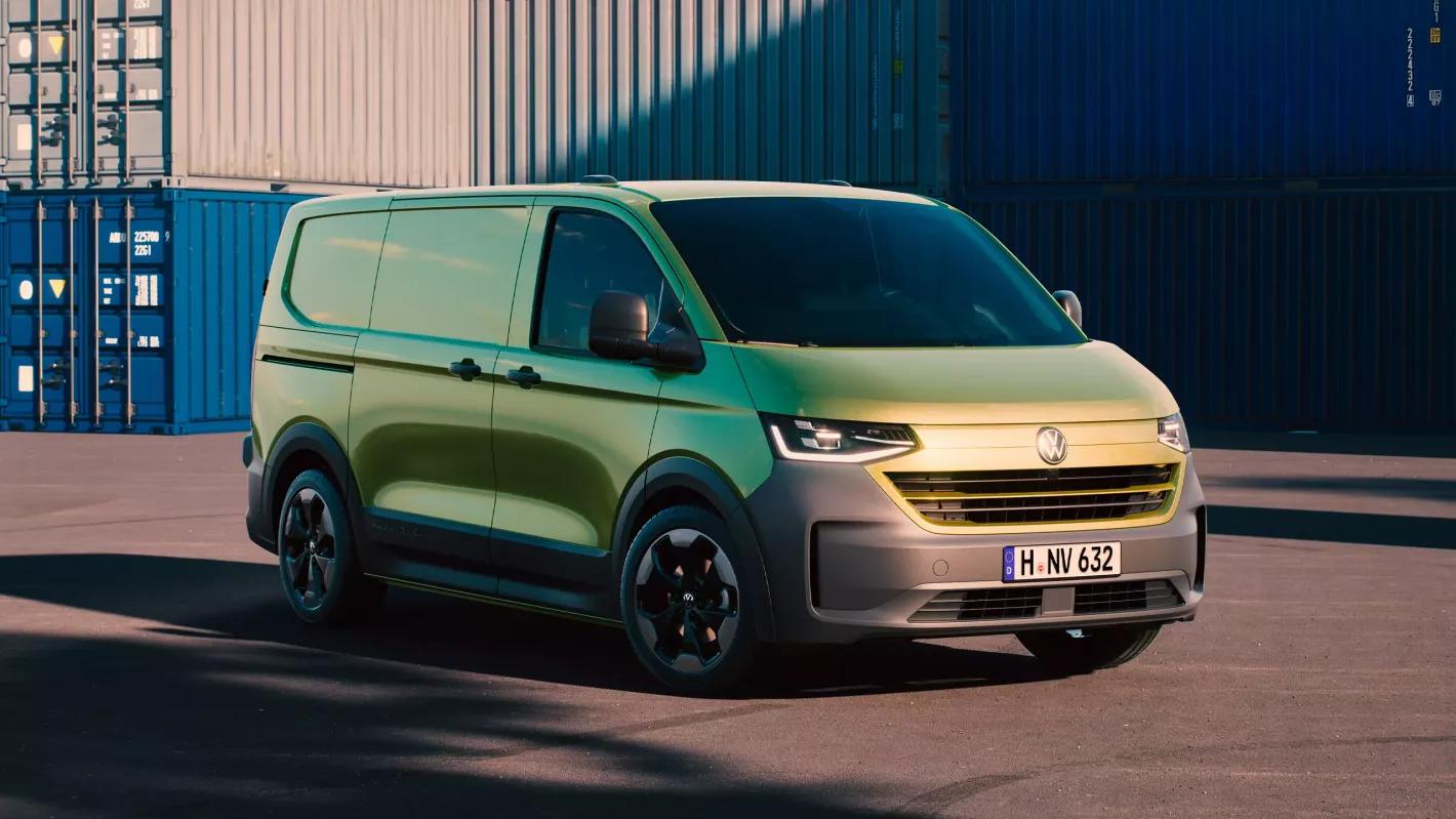 Volkswagen Transporter in het groen