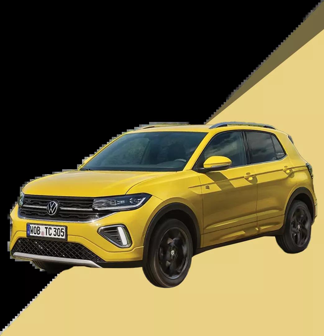 Volkswagen T-cross geel